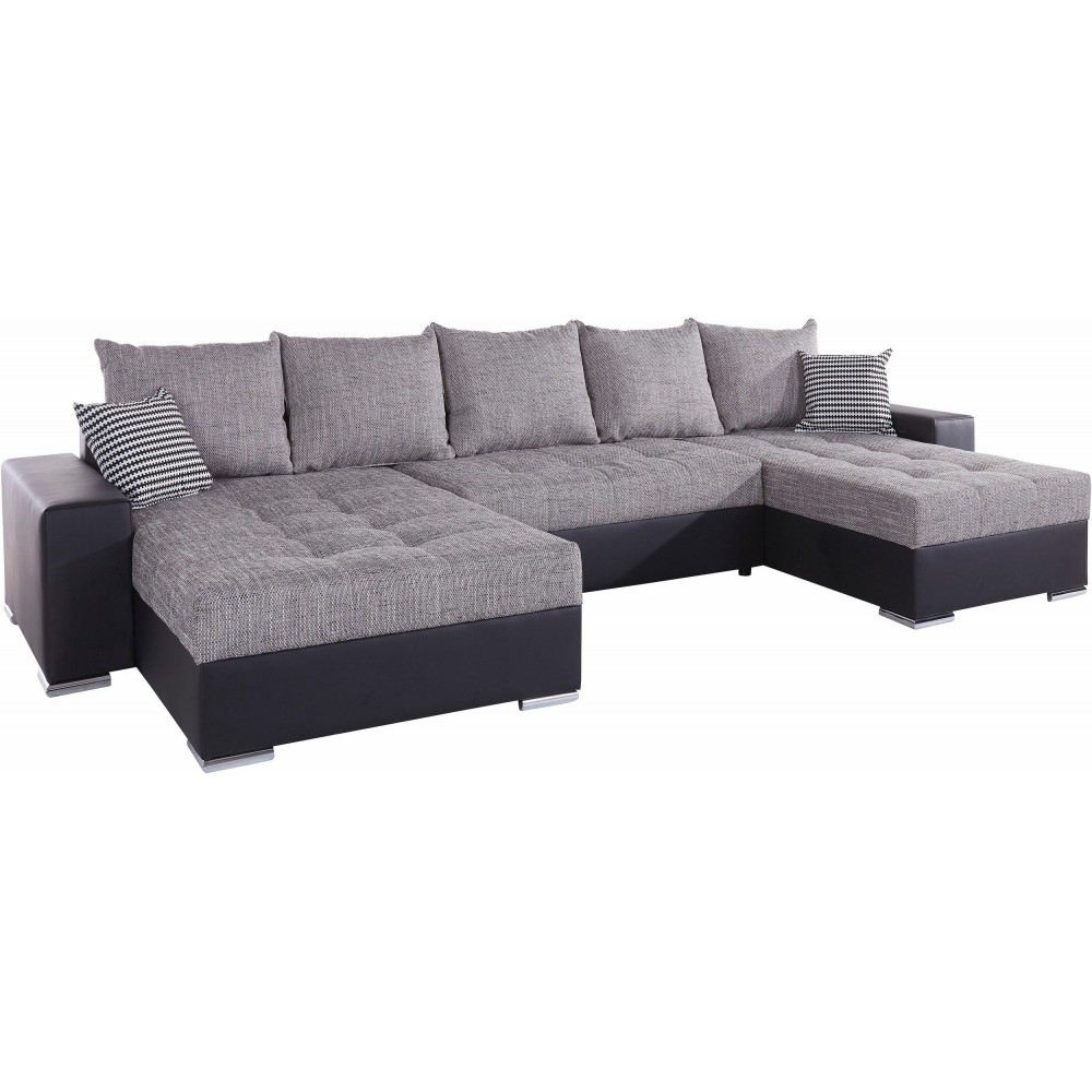 U formos kampinė sofa-lova XXL