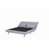 Dvivietis fotelis - lova Spike Grey, medžiaginis, 148 x 193 cm