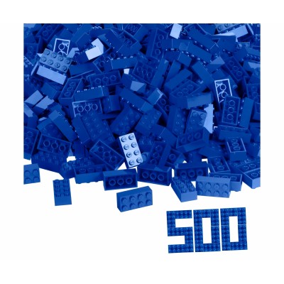 Kaladėlių komplektas Blox 500, mėlynos